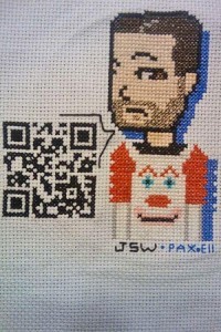Cross Stitch by Craftster Menolly07. The QR code works.