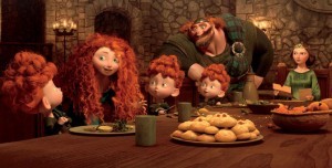 Merida and her family, from Pixar's BRAVE